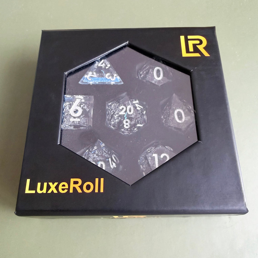 Urban Destruction City Scene Resin Dice Set 7pcs DND RPG Sharp Edge